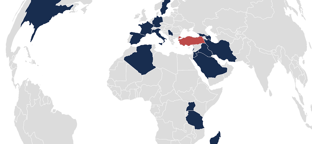 Teknosan References,Export to the World Market,80% Export Level